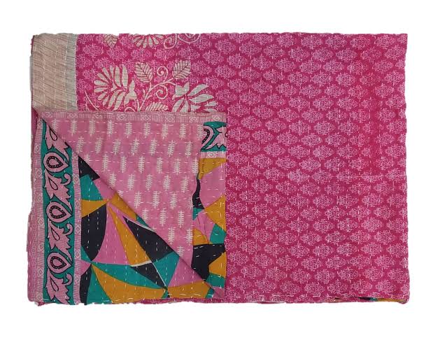 Kantha Work Floor Mat Hand Stitching image