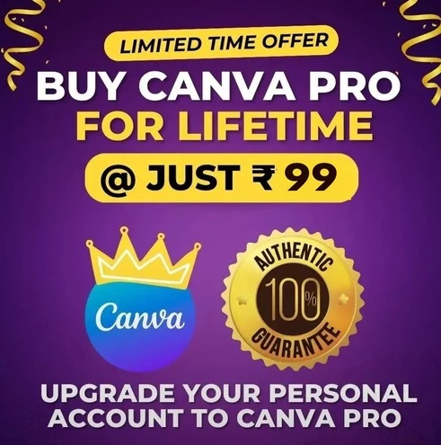 Canva Pro Just Rs 99 image