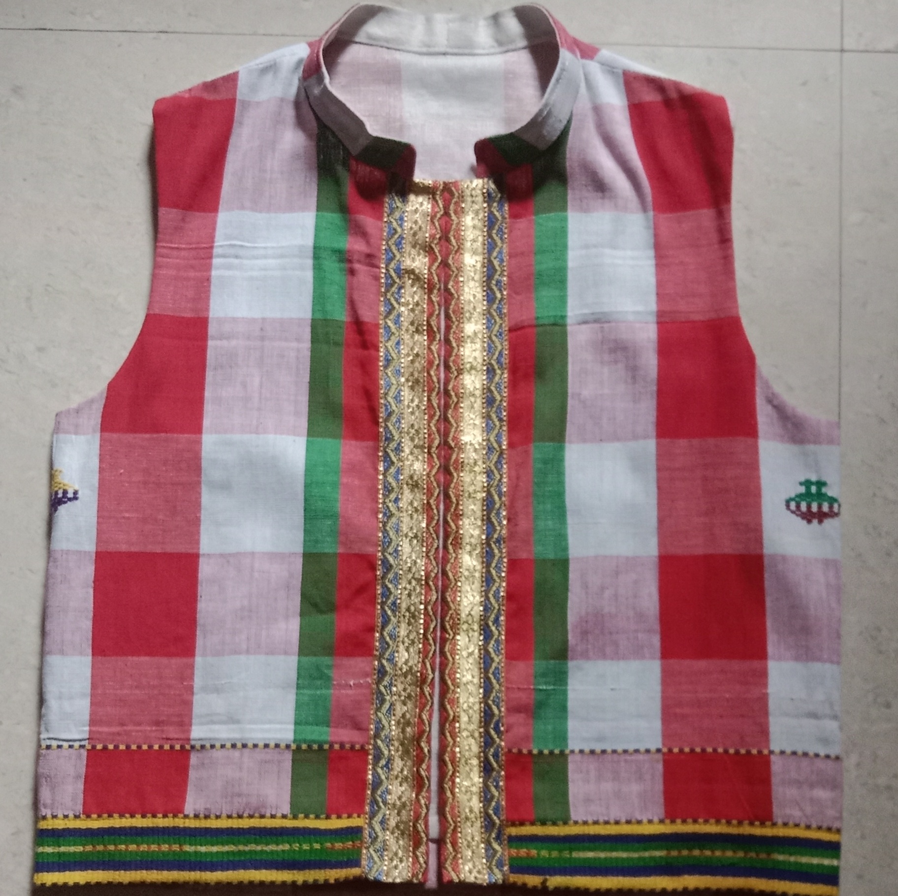 Designer Santali Open Waist Coat image