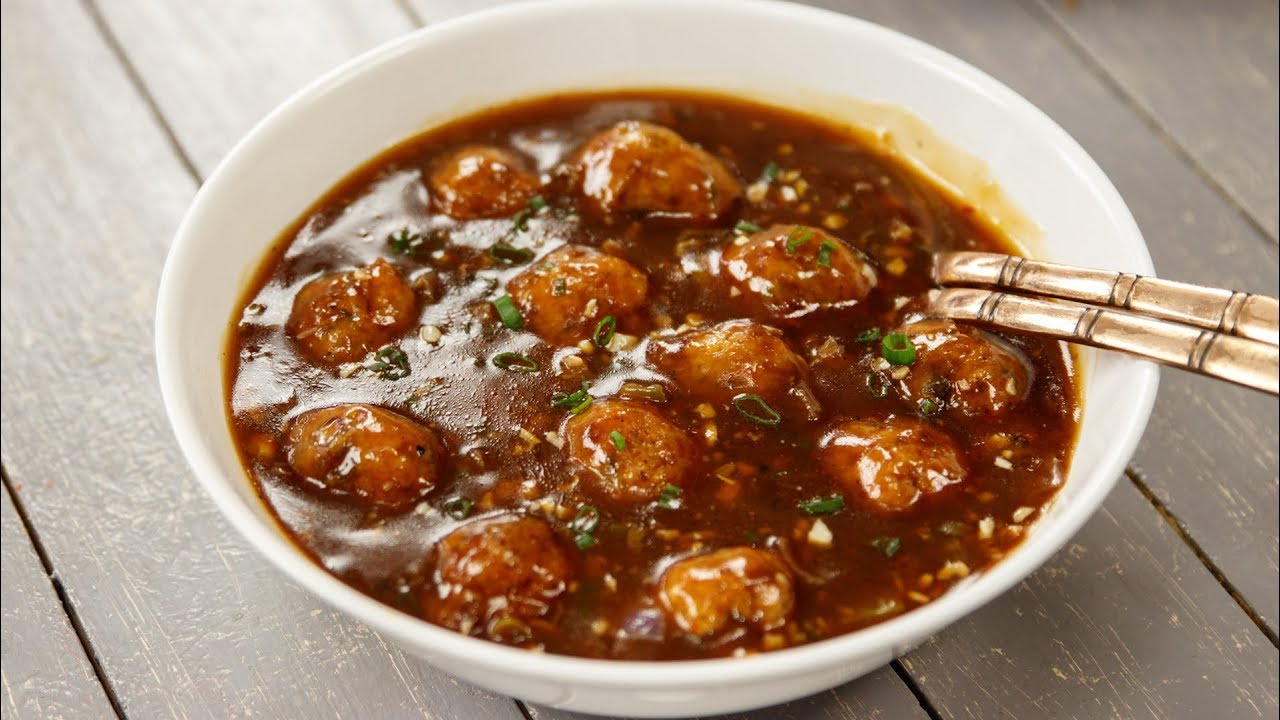 Manchurian Gravy with Rice image