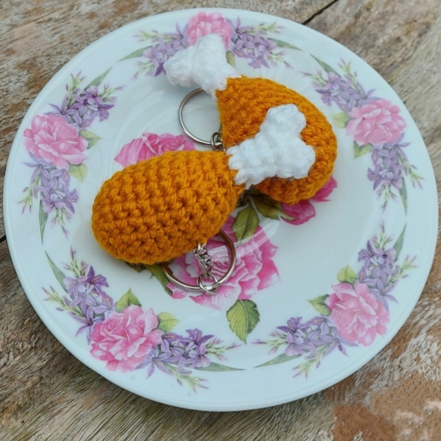 Chicken Drumstick Keychain image