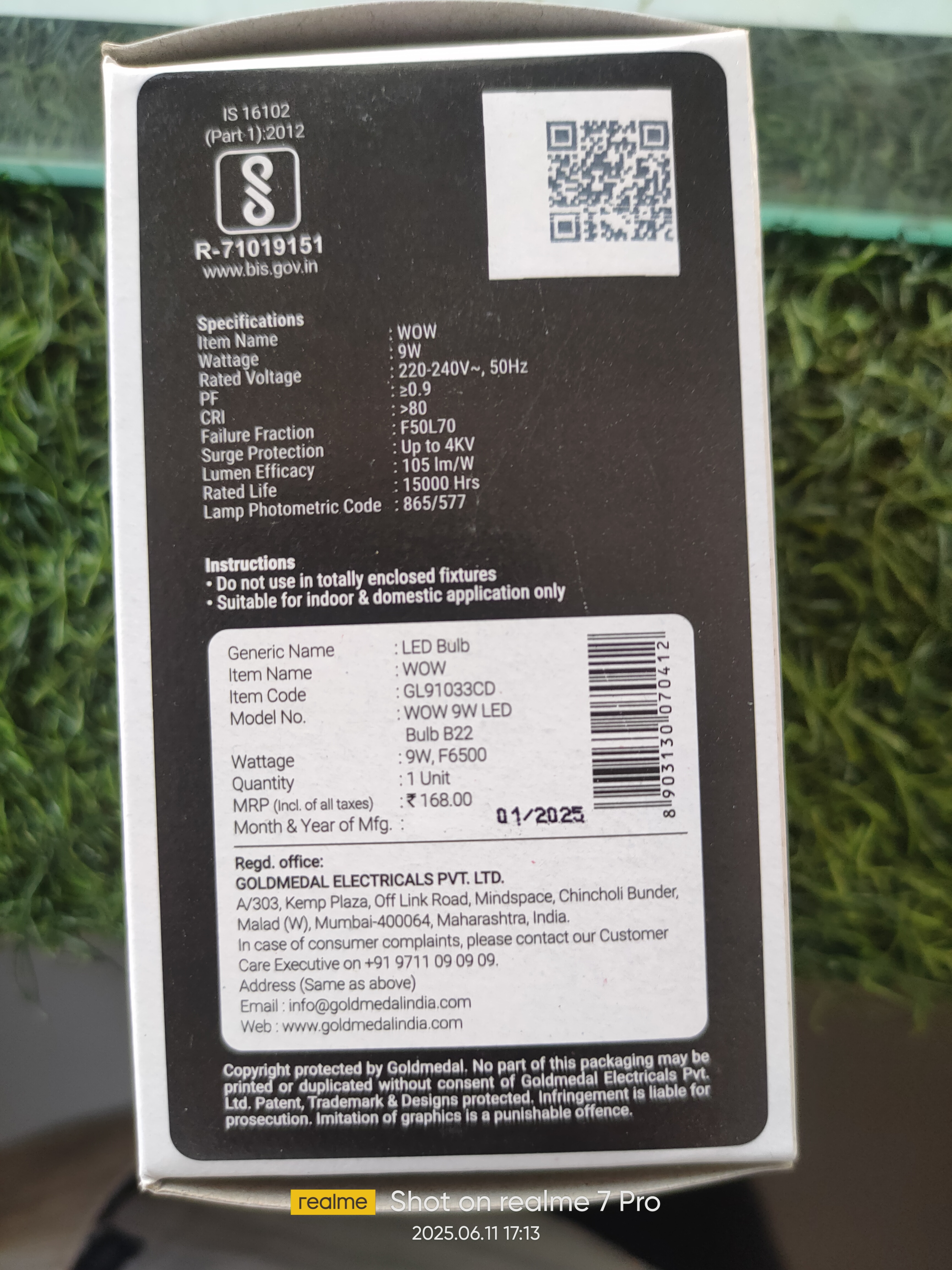 9watt led bulb image