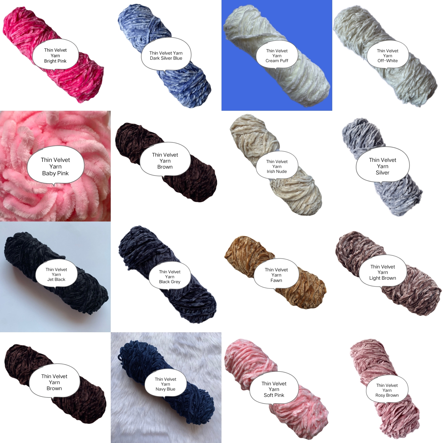 Crochet Velvet Yarn Dumpling Clutch Bag image