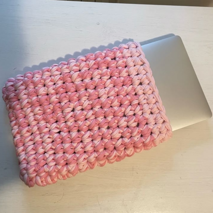 Crochet T-Shirt Yarn Laptop/Tablet Sleeve image
