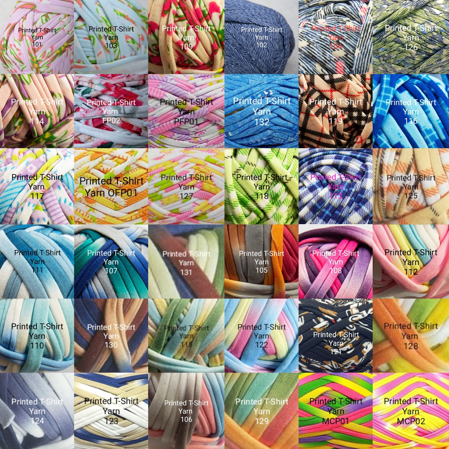 Crochet Printed T-Shirt Yarn Dumpling Clutch Bag image