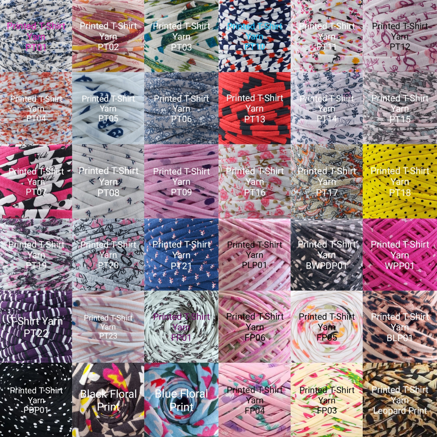 Crochet Printed T-Shirt Yarn Dumpling Clutch Bag image