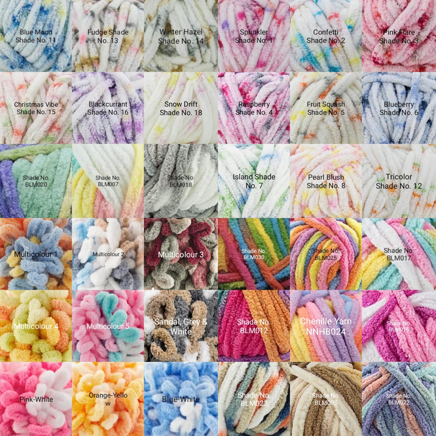 Crochet Woollen Multicolour Chenille Yarn Dumpling Clutch Bag image