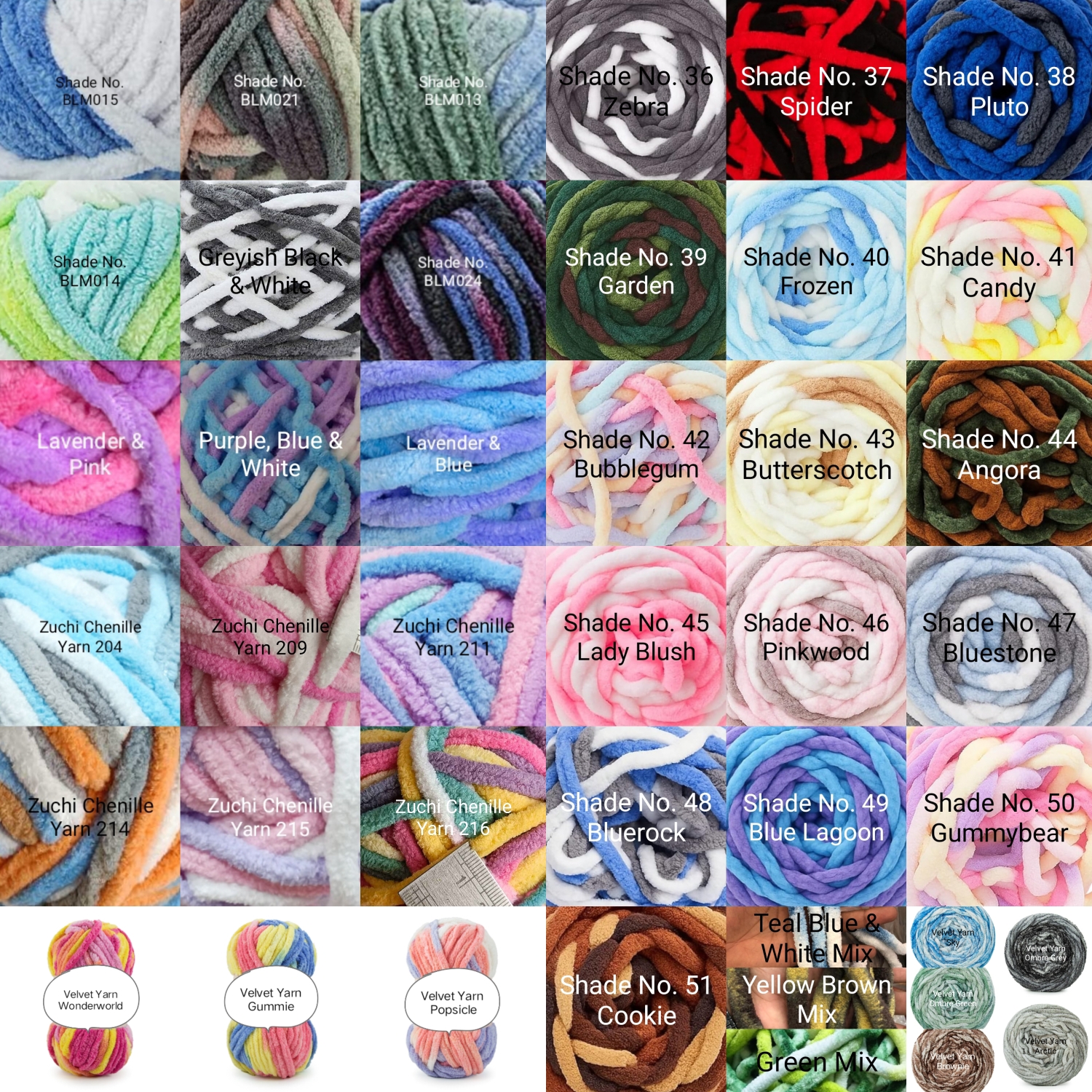 Crochet Woollen Multicolour Chenille Yarn Dumpling Clutch Bag image