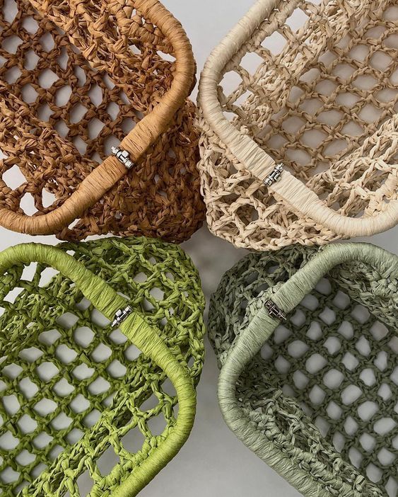 Crochet Dumpling Clutch Bag image