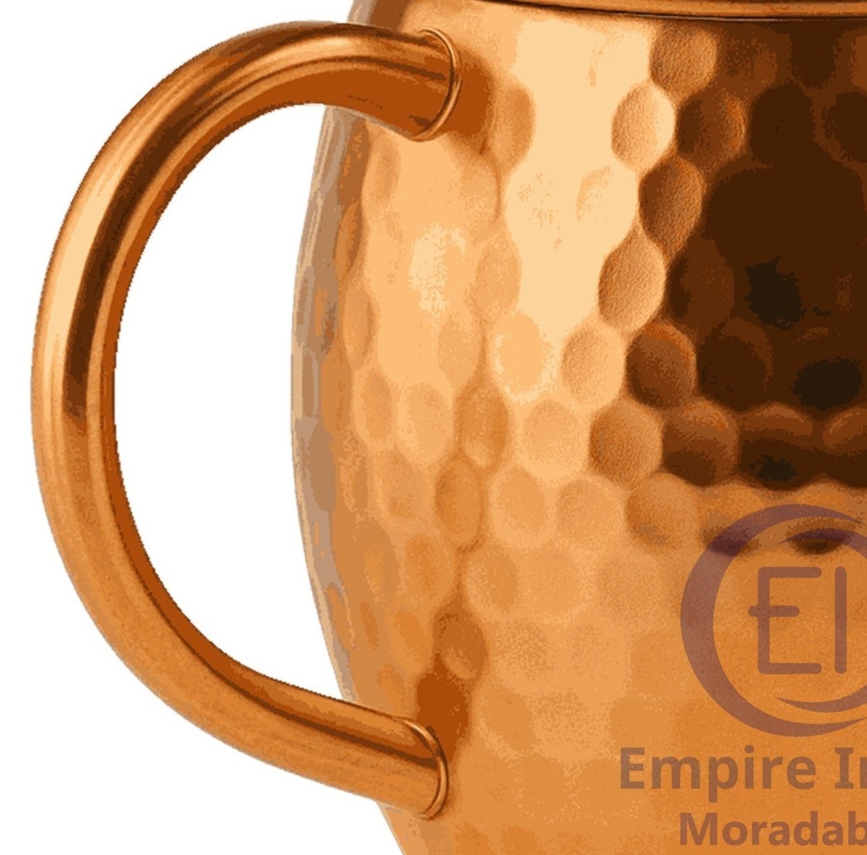 Hammered Finish Copper Mug, Premium Ayurvedic Drinkware & Barware, Empire India Moradabad image