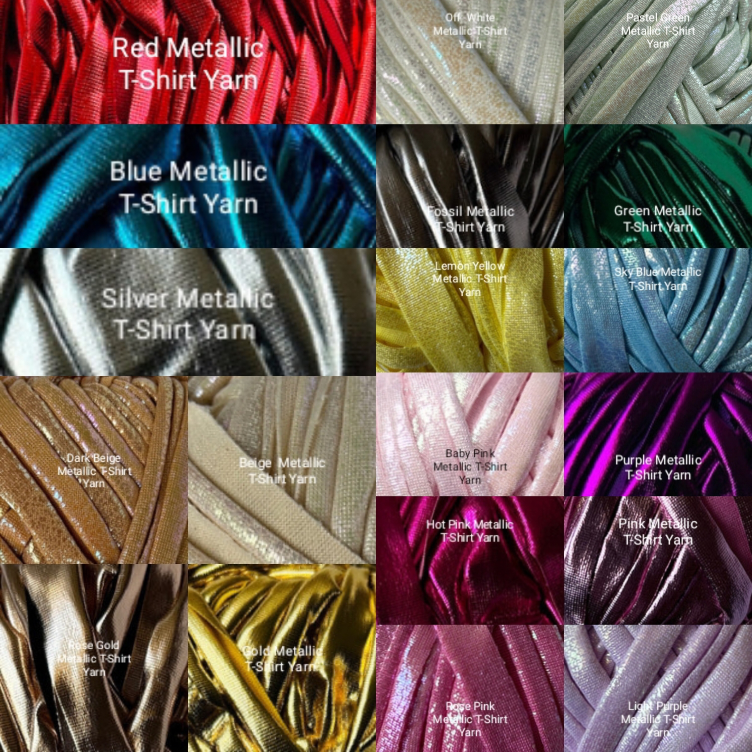 Crochet Metallic T-Shirt Yarn Fanny Bag Pack image