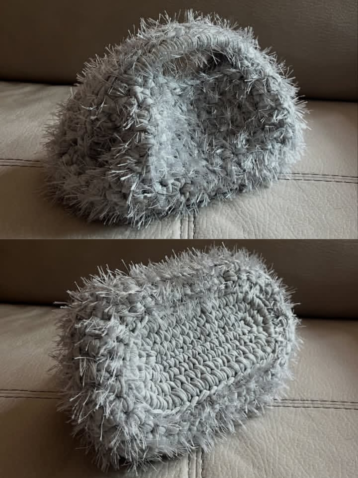 Crochet Wonder Fur Dumpling Clutch Bag  image