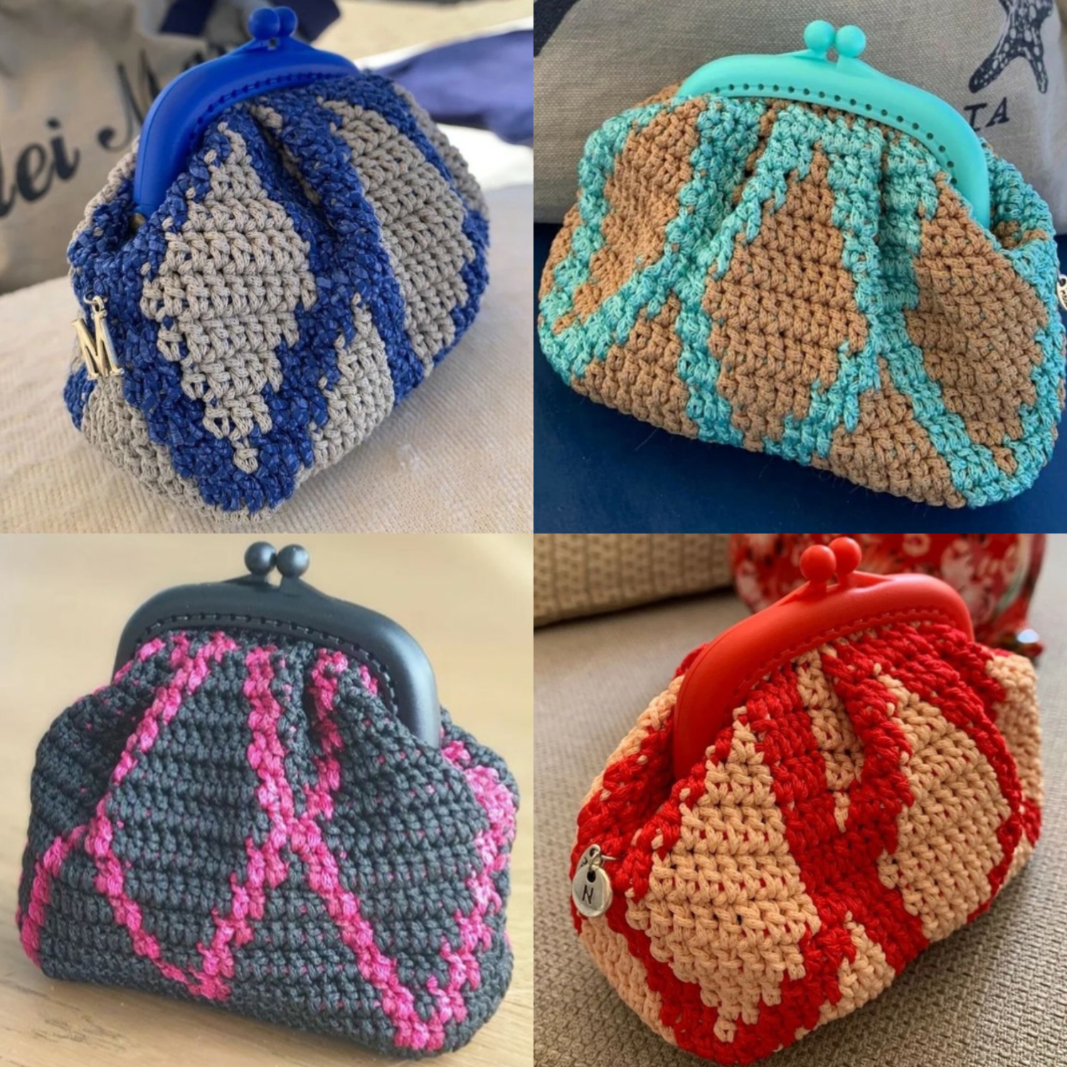 Crochet Mini Coin Clutch Purse image