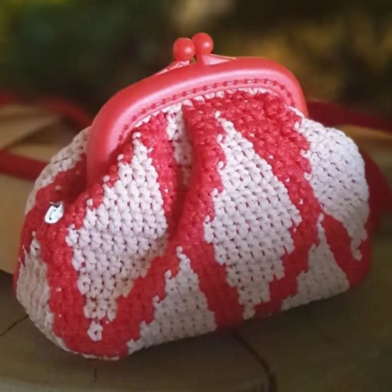 Crochet Mini Coin Clutch Purse image