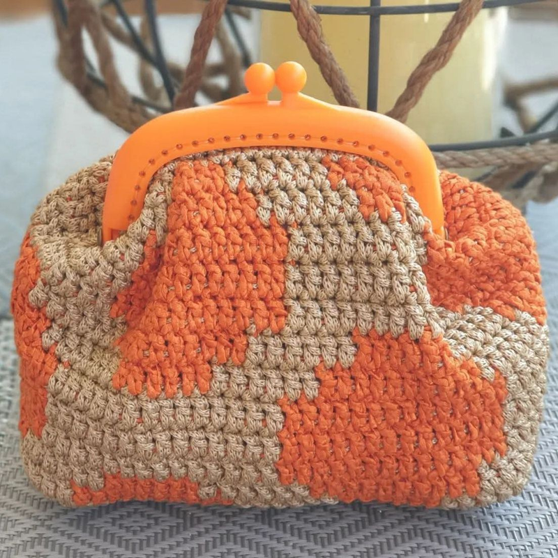 Crochet Mini Coin Clutch Purse image