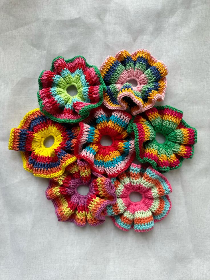 Crochet Woollen Scrunchie image