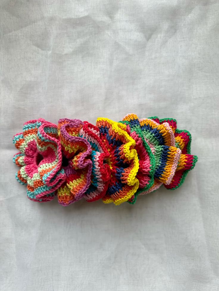 Crochet Woollen Scrunchie image