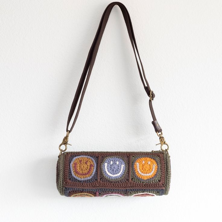 Crochet Woollen Duffle Sling Bag image