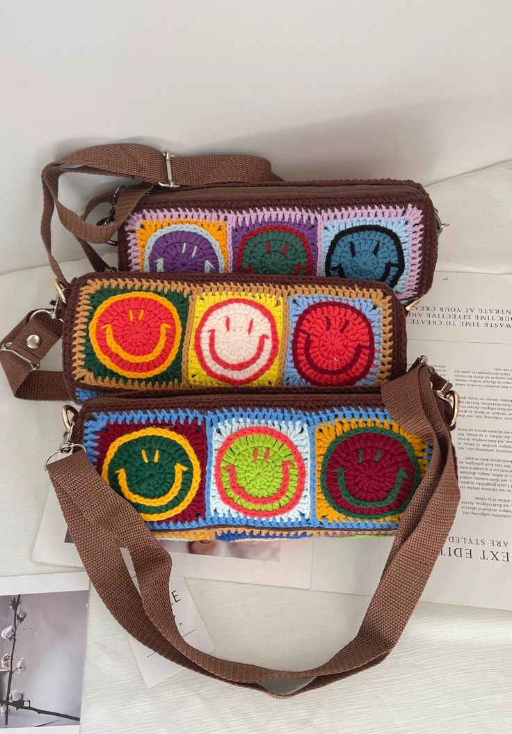 Crochet Woollen Duffle Sling Bag image