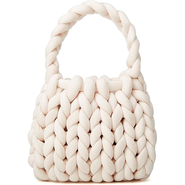 Jumbo Finger Knit Yarn Handbag  image