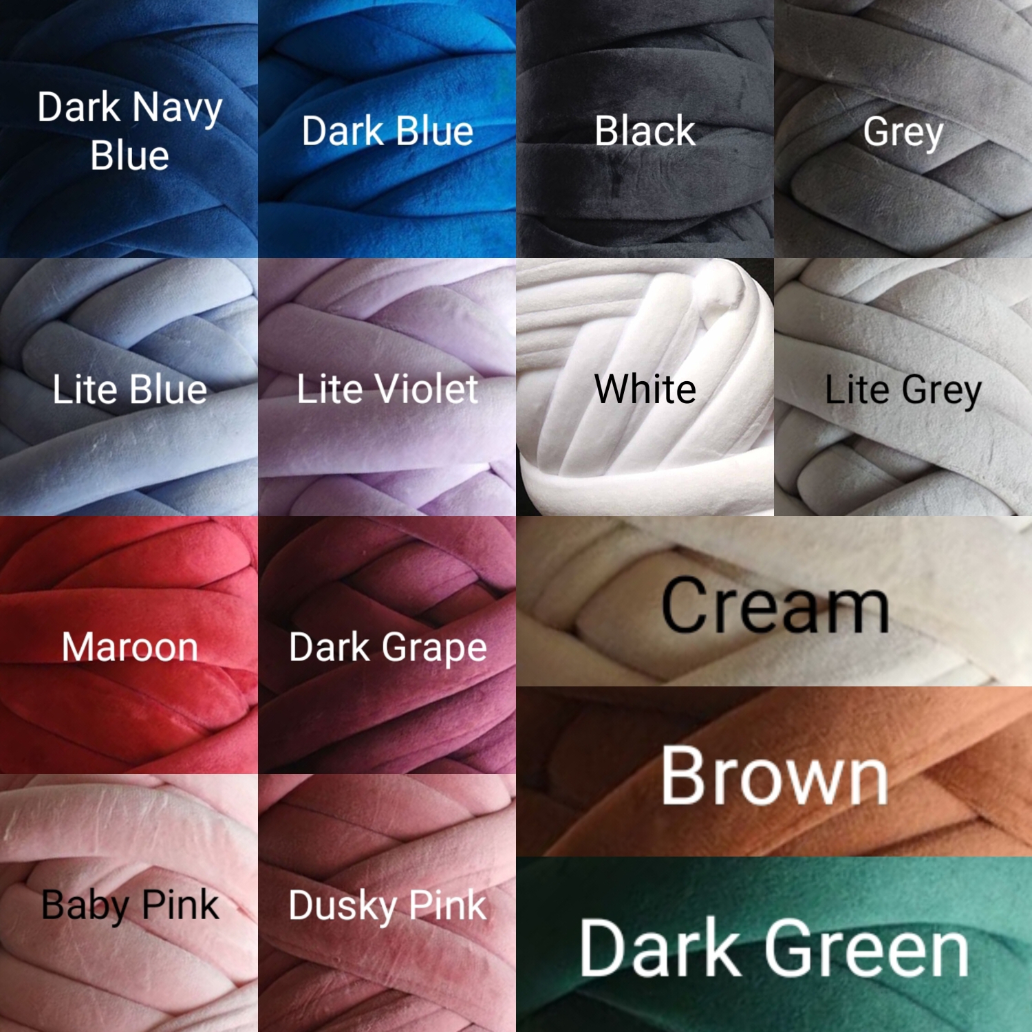 Jumbo Finger Knit Yarn Handbag  image