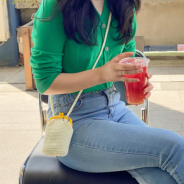 Crochet Mini Sling Bag image