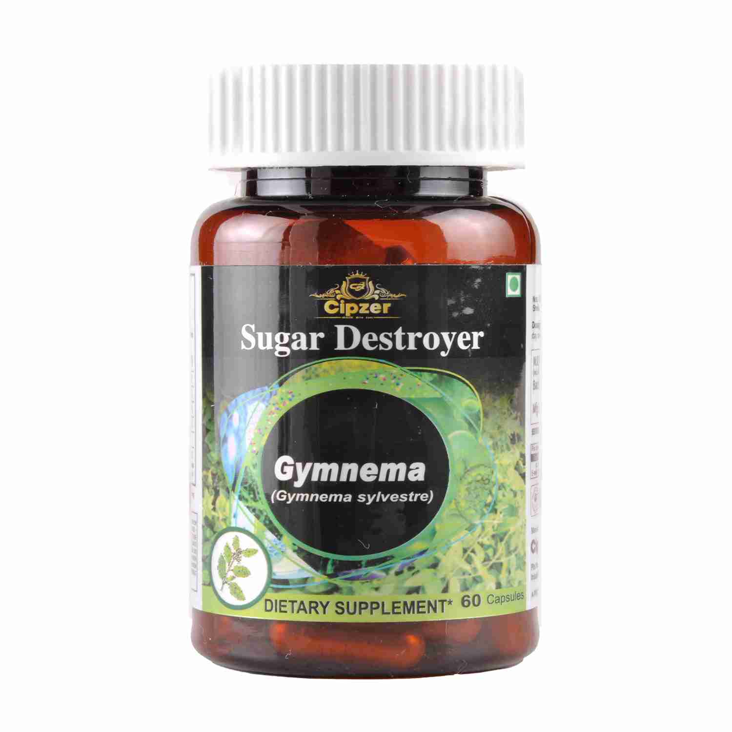 Cipzer Gymnema Capsule |Helps to maintain healthy blood sugar levels and reduces inflammation(Pack of 1)-60 Capsule