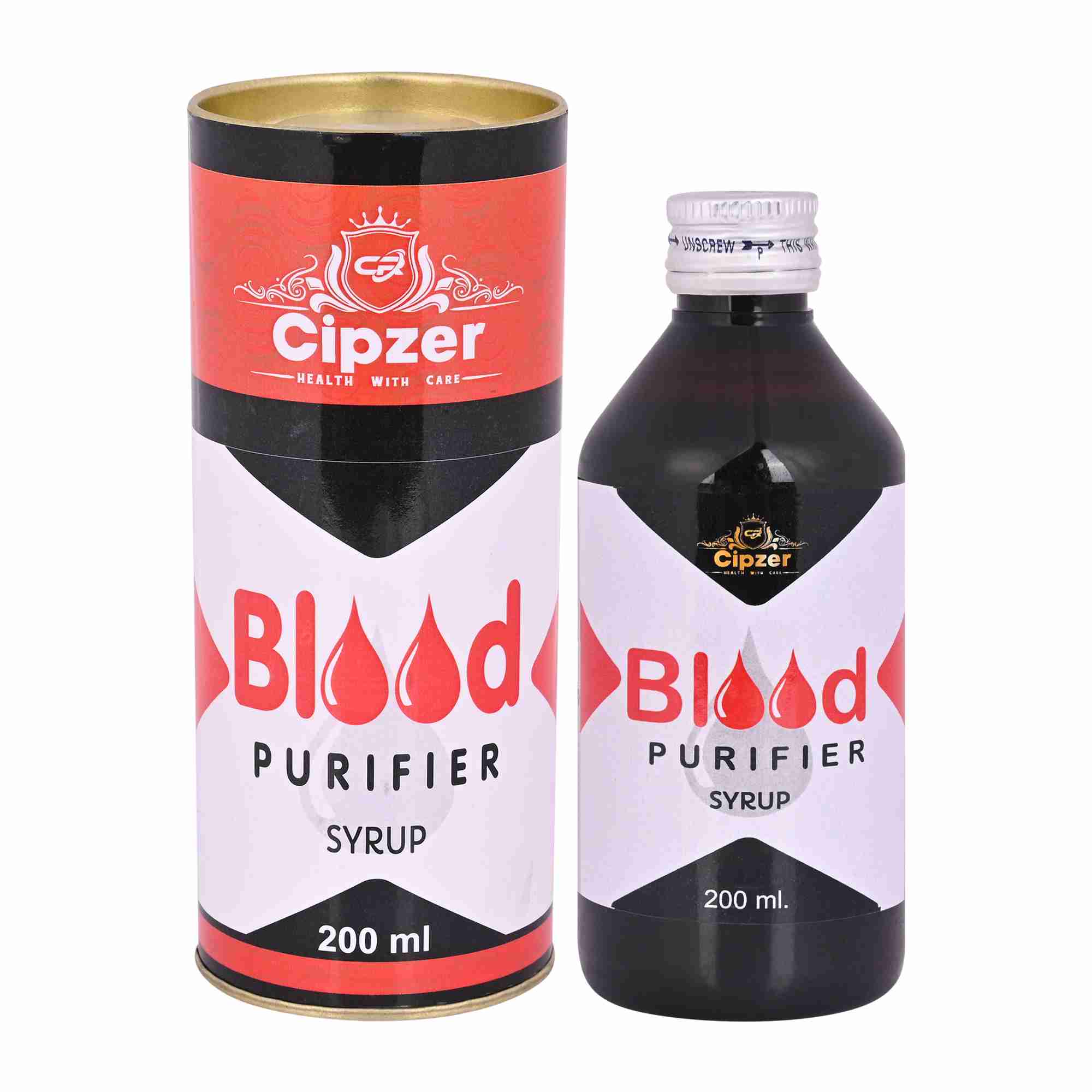 Cipzer Blood Purifier syrup|Gives liver, thyroid the support to eliminates the toxins(Pack of 1)-200ml