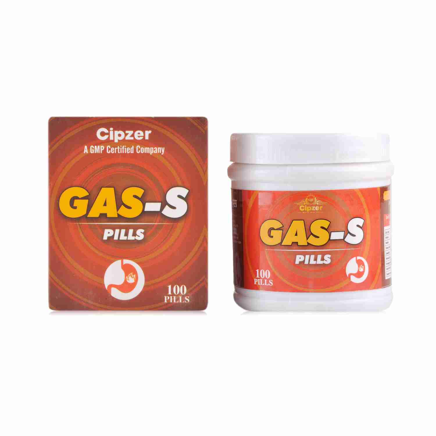 Cipzer Gas –S Pills | Gives relief from gas and hyperacidity(Pack of 1)-100 Pills