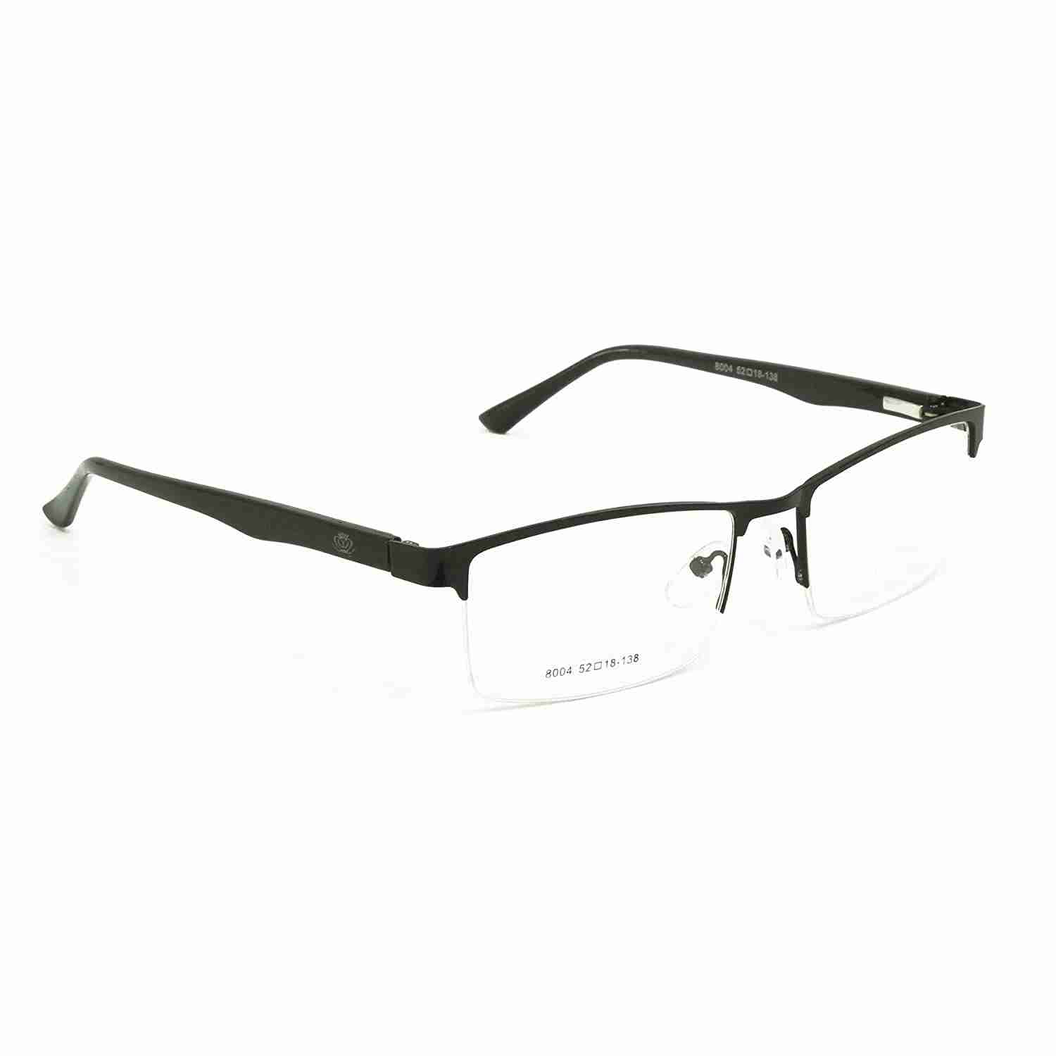 Redex half rim black color frame image