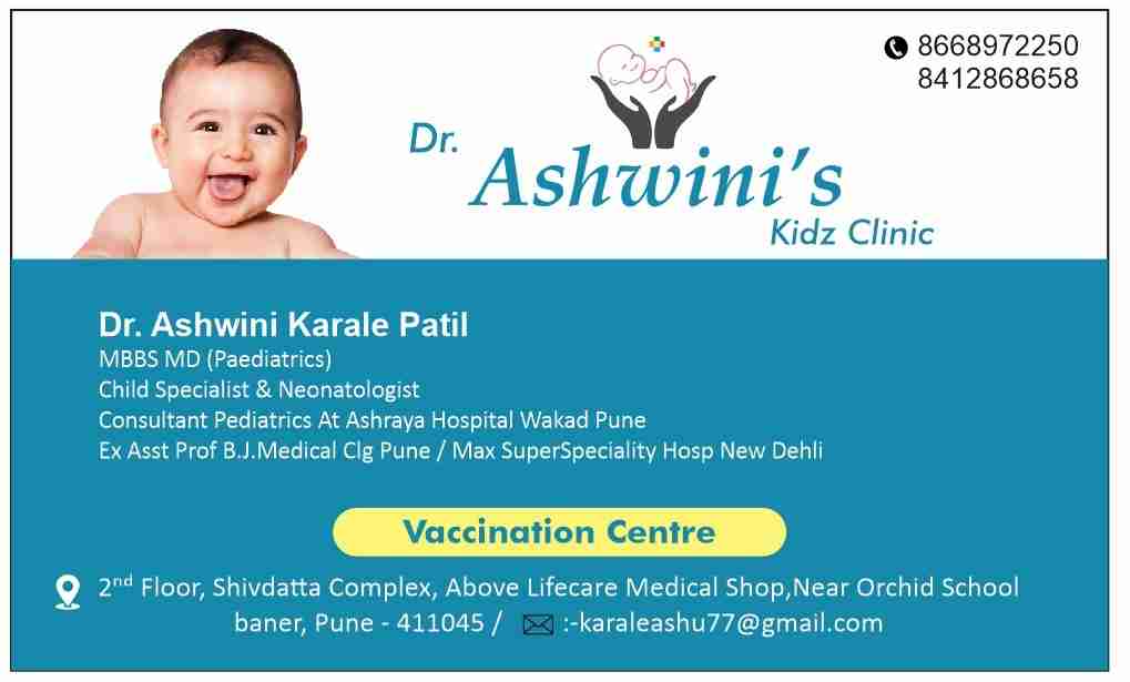 Dr. Ashwini's Kidz Clinic -Best Pediatrician in Baner, Balewadi, Wakad