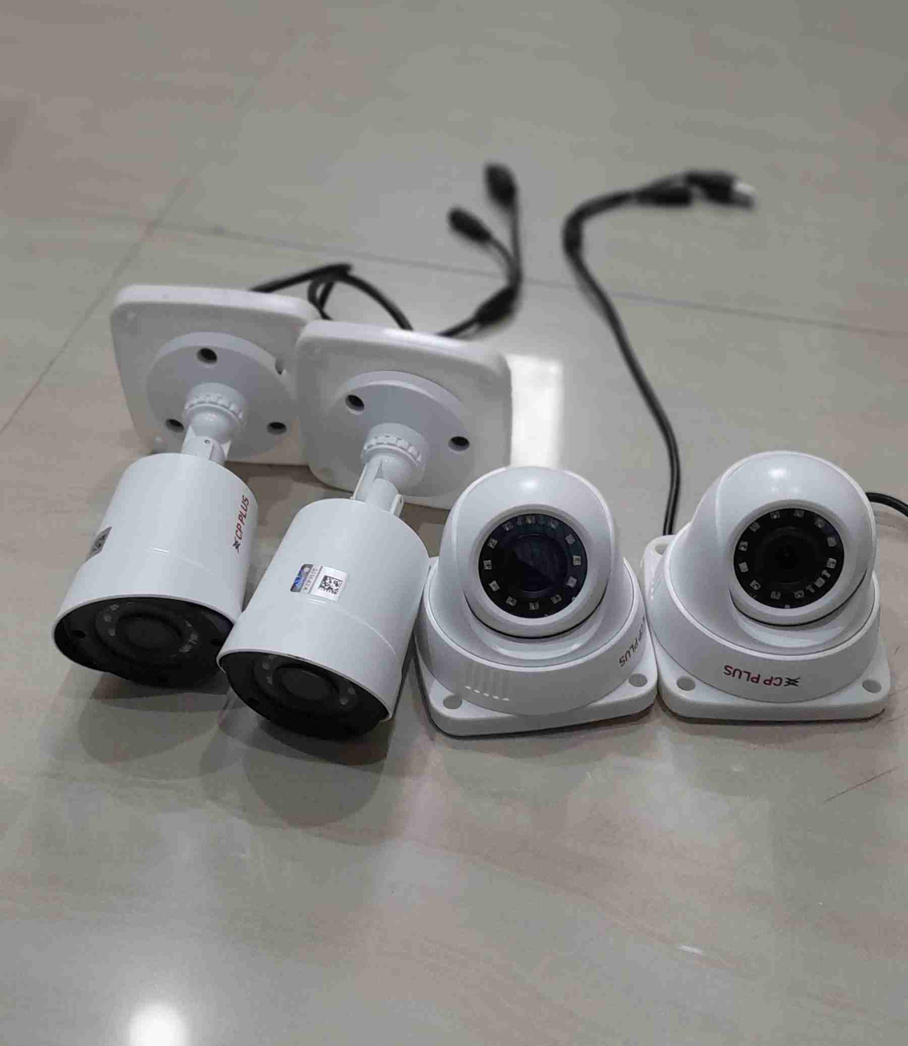 4 Cpplus CCTV Camera Packege installation  image