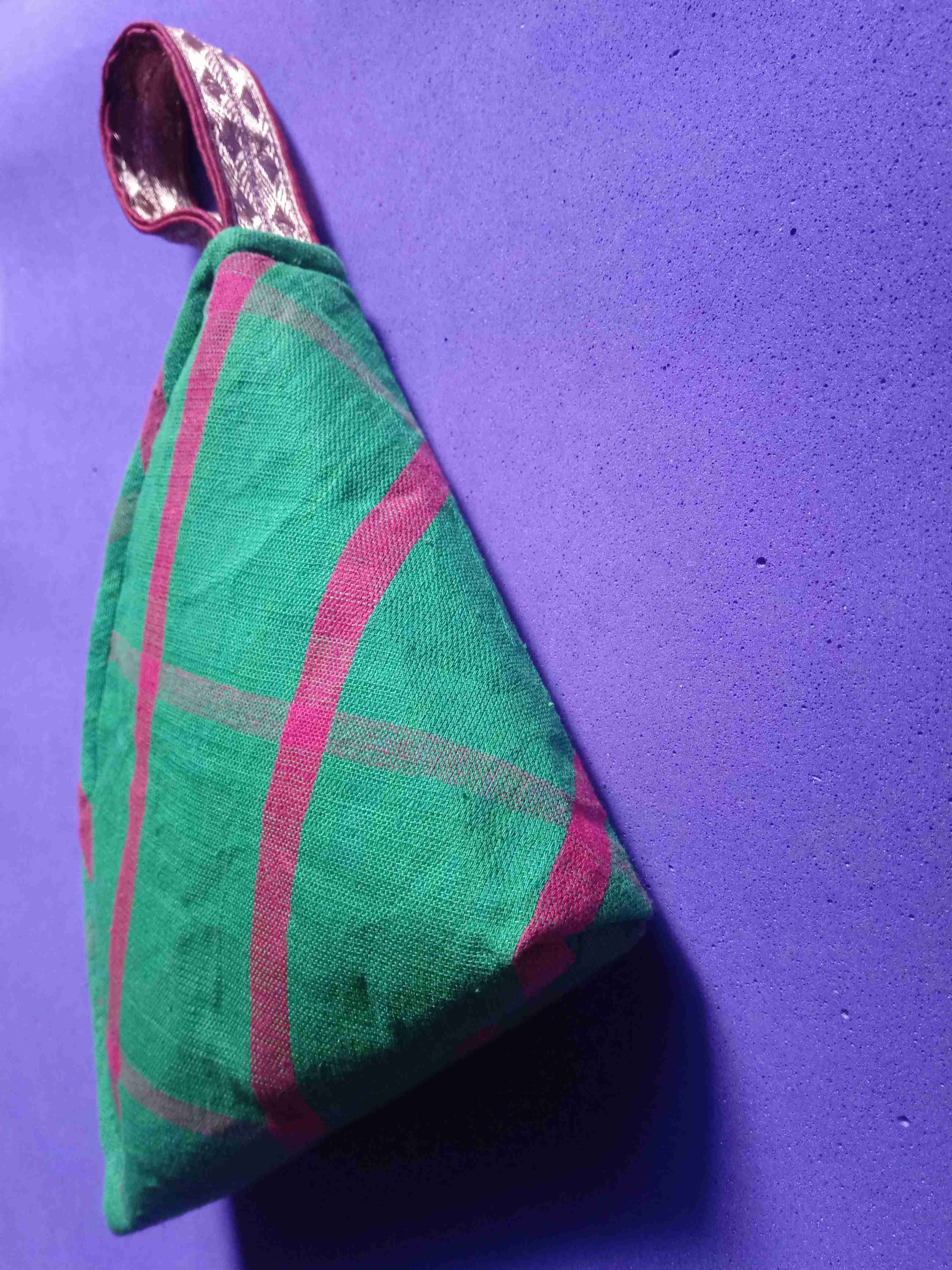 Cotton Triangle Handbag/Pouch  image