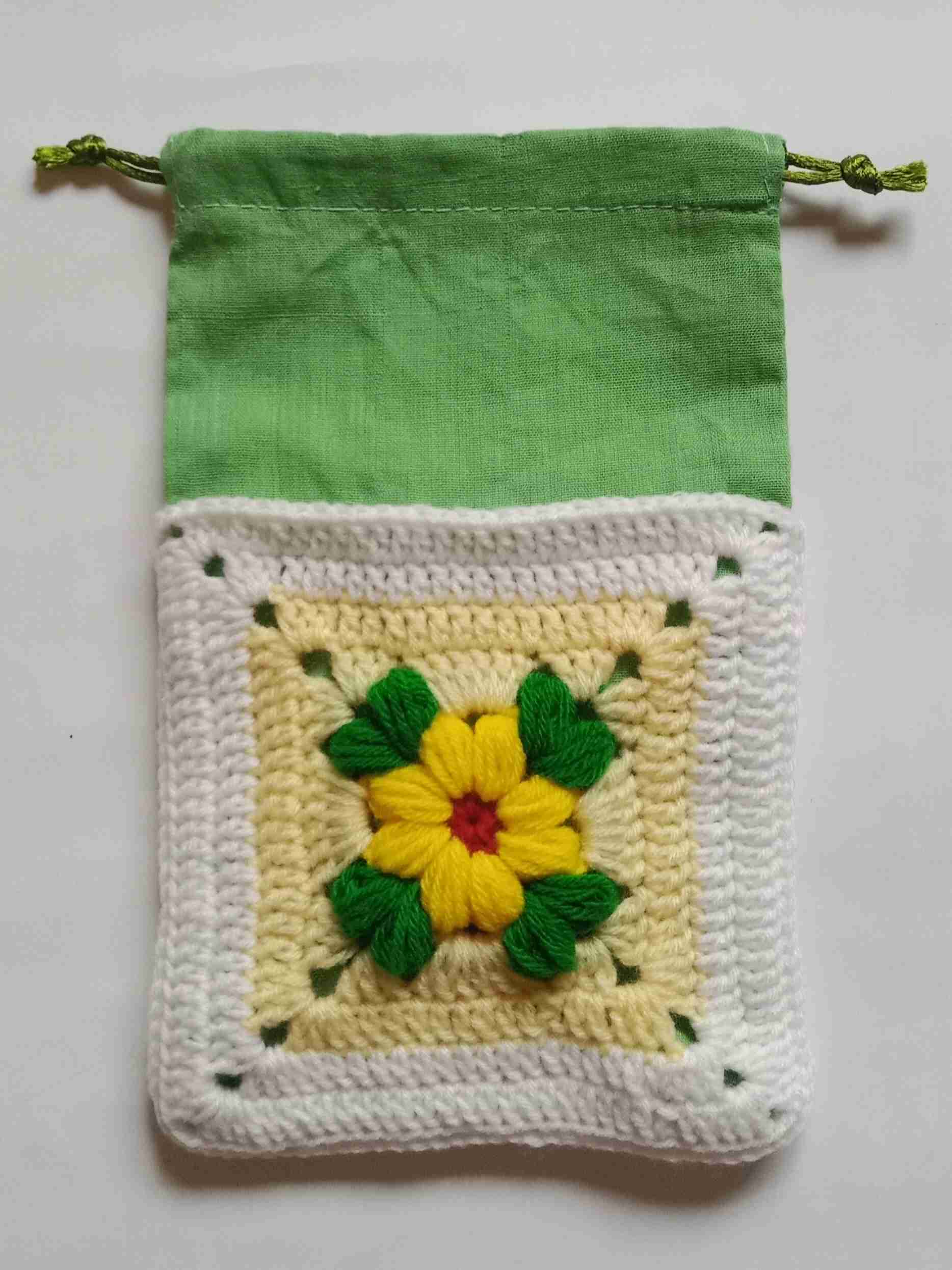 Crochet Woollen Potli Pouch