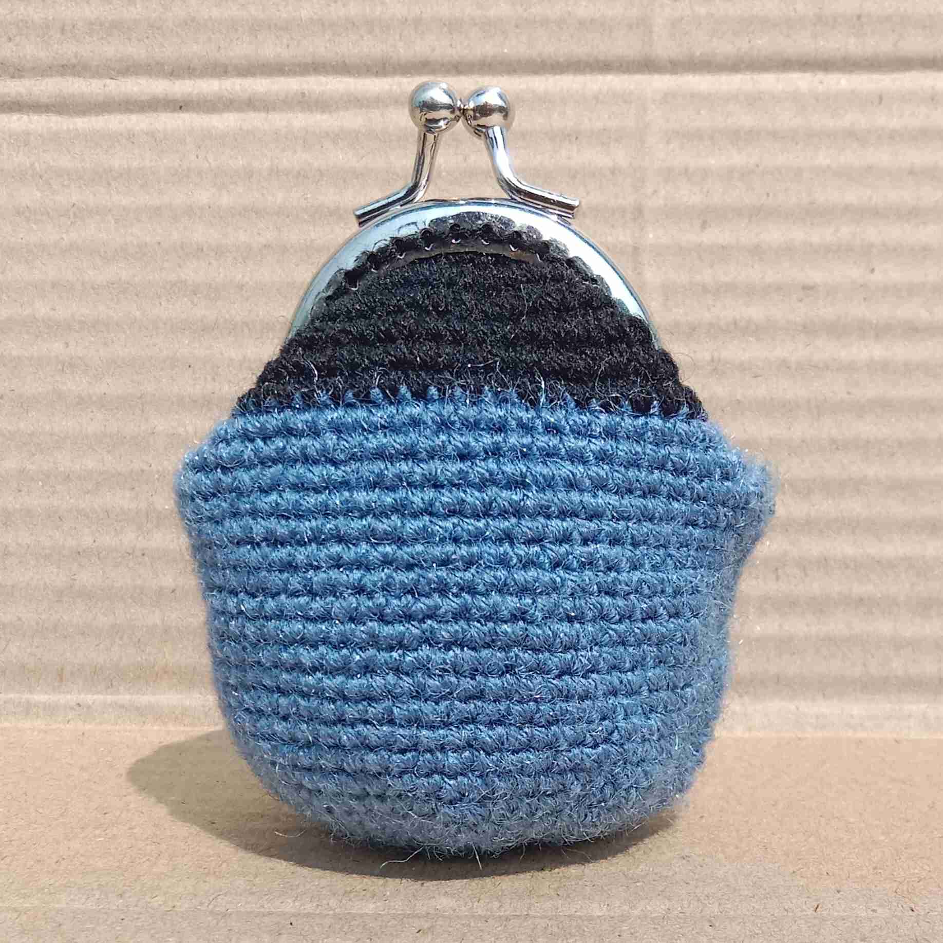 Crochet Woollen Clutch Pouch With Keychain 