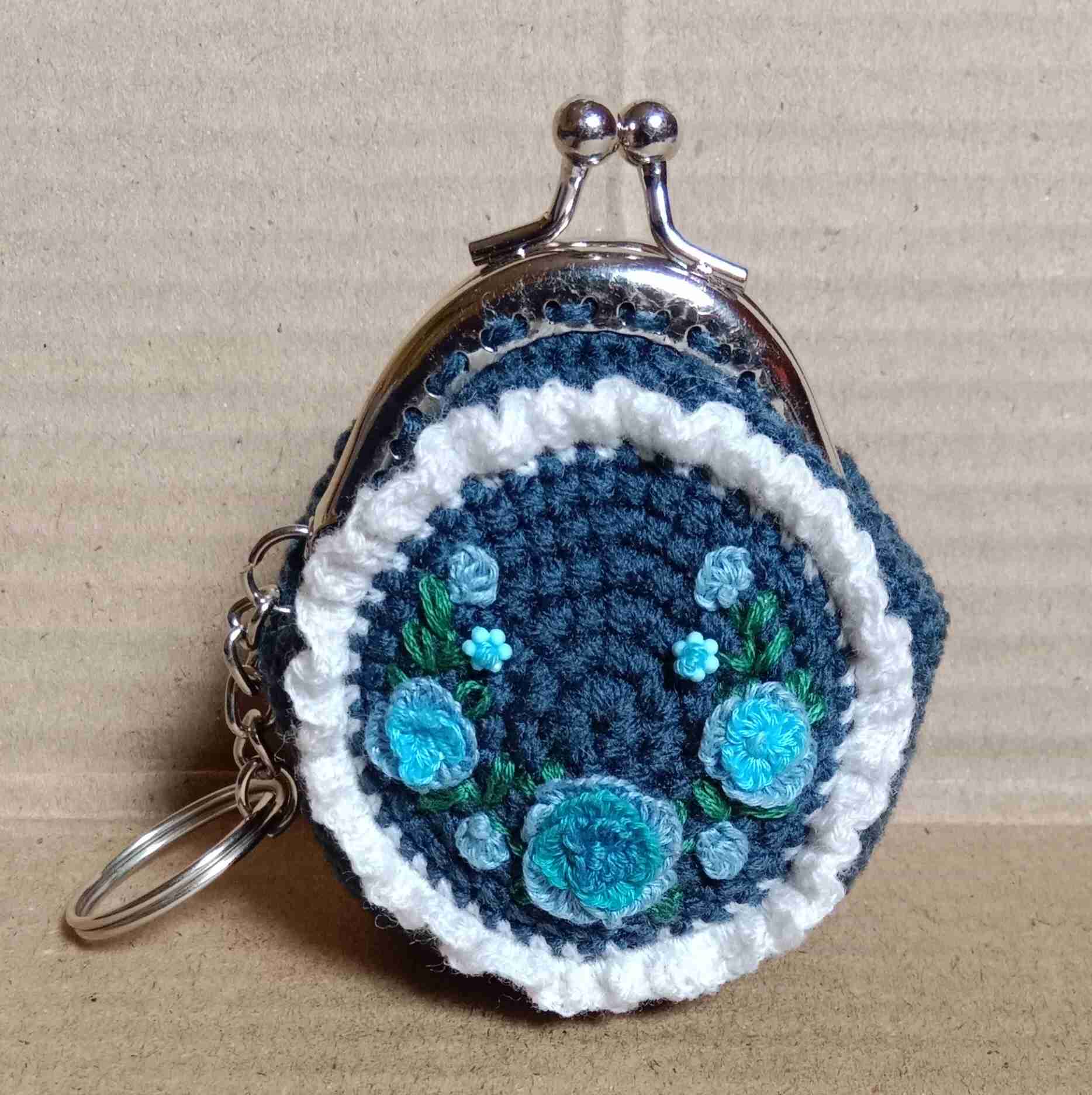 Crochet Woollen Mini Coin Clutch