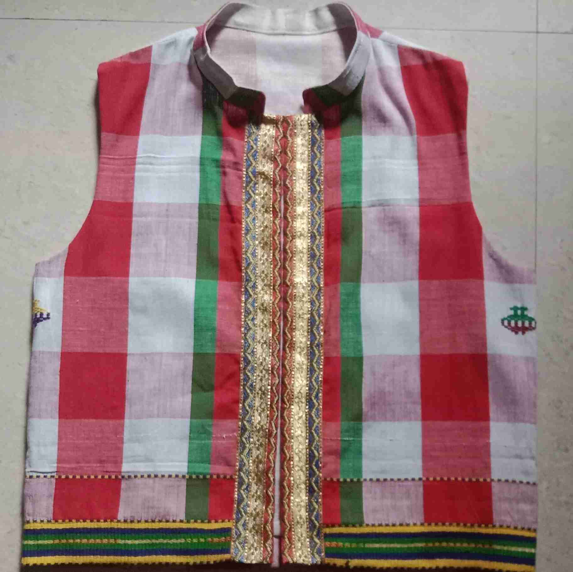 Designer Santali Open Waist Coat