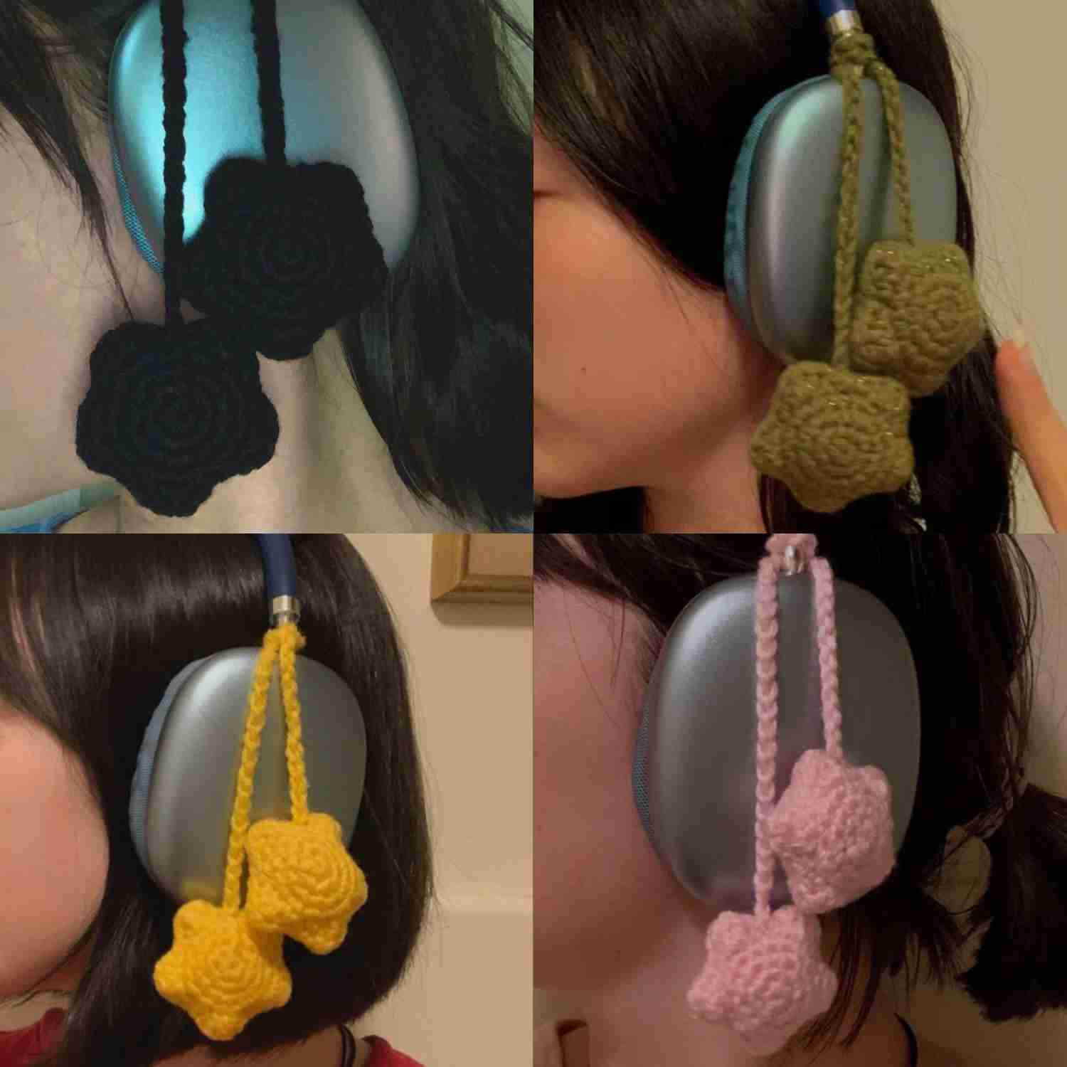 Crochet Woollen Star Cord Accessory