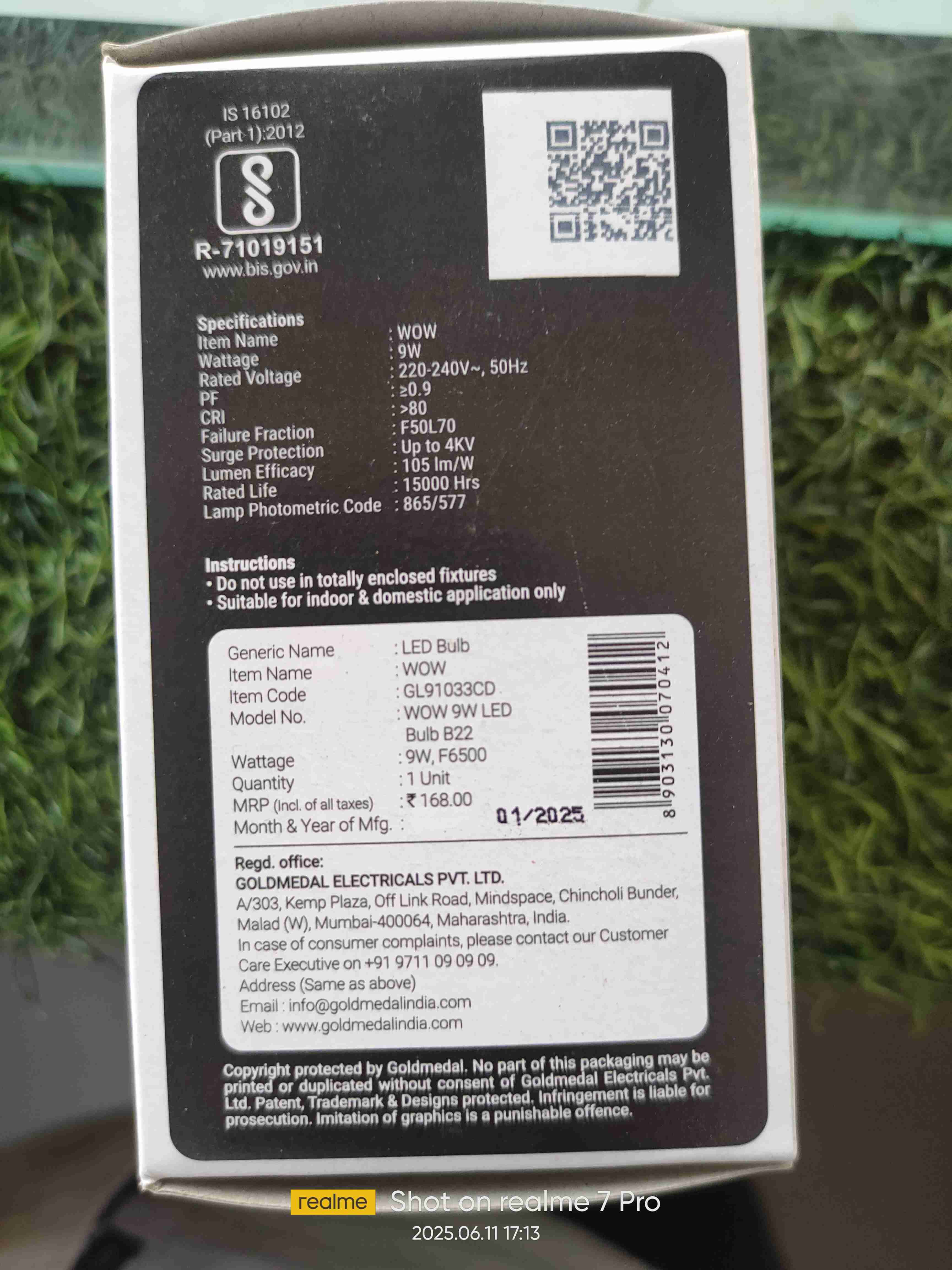 9watt led bulb image