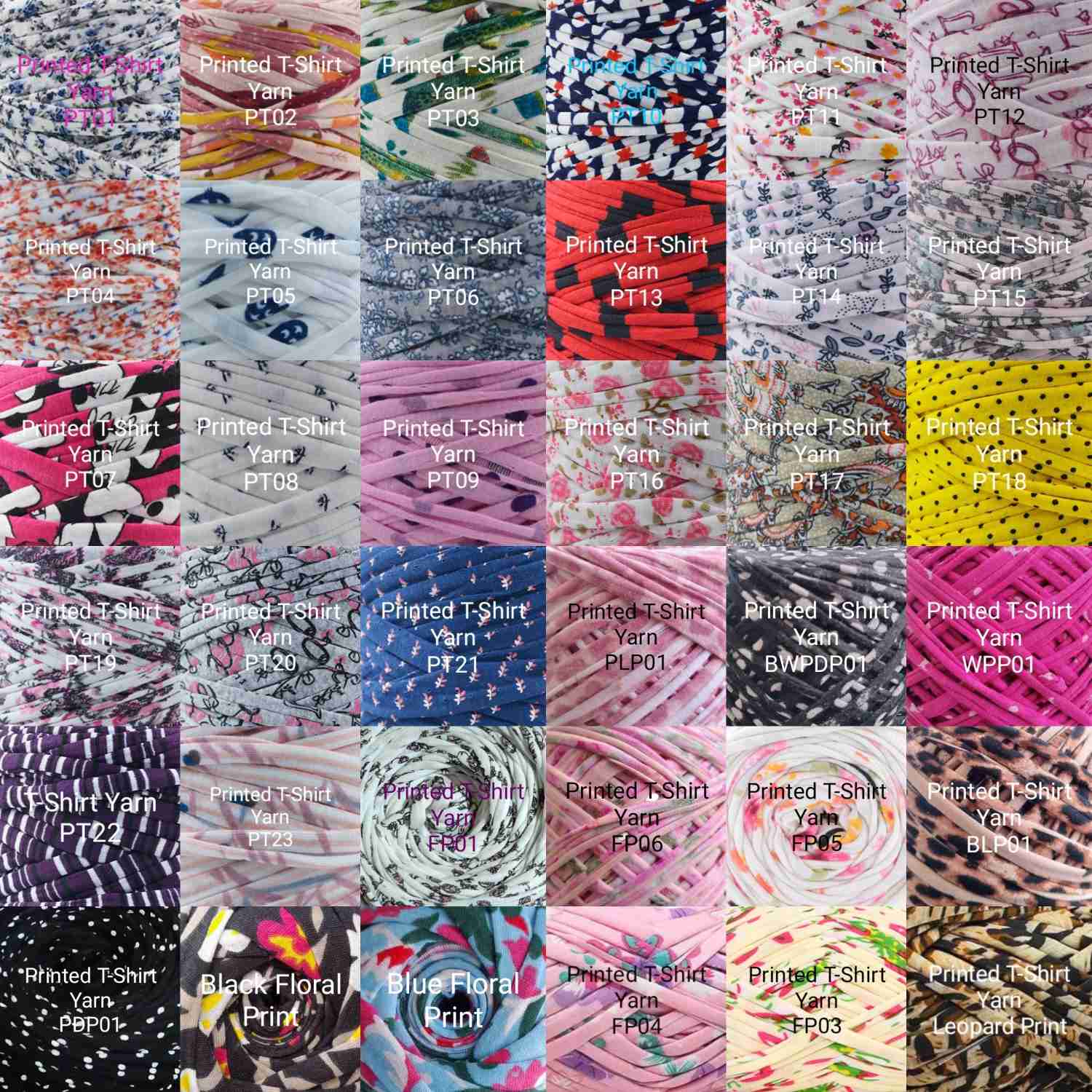 Crochet Printed T-Shirt Yarn Dumpling Clutch Bag image