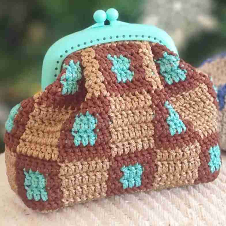 Crochet Mini Coin Clutch Purse