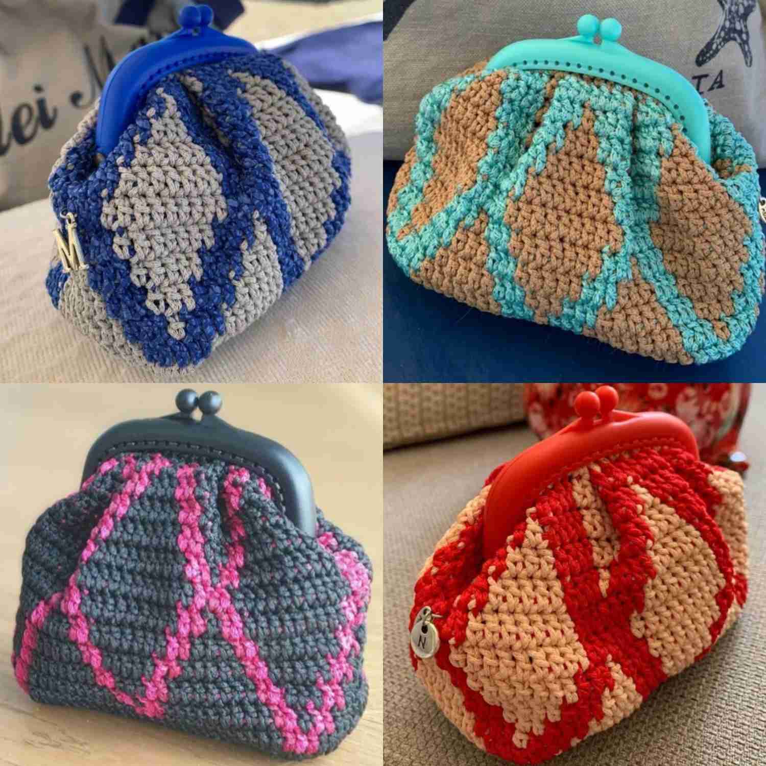 Crochet Mini Coin Clutch Purse