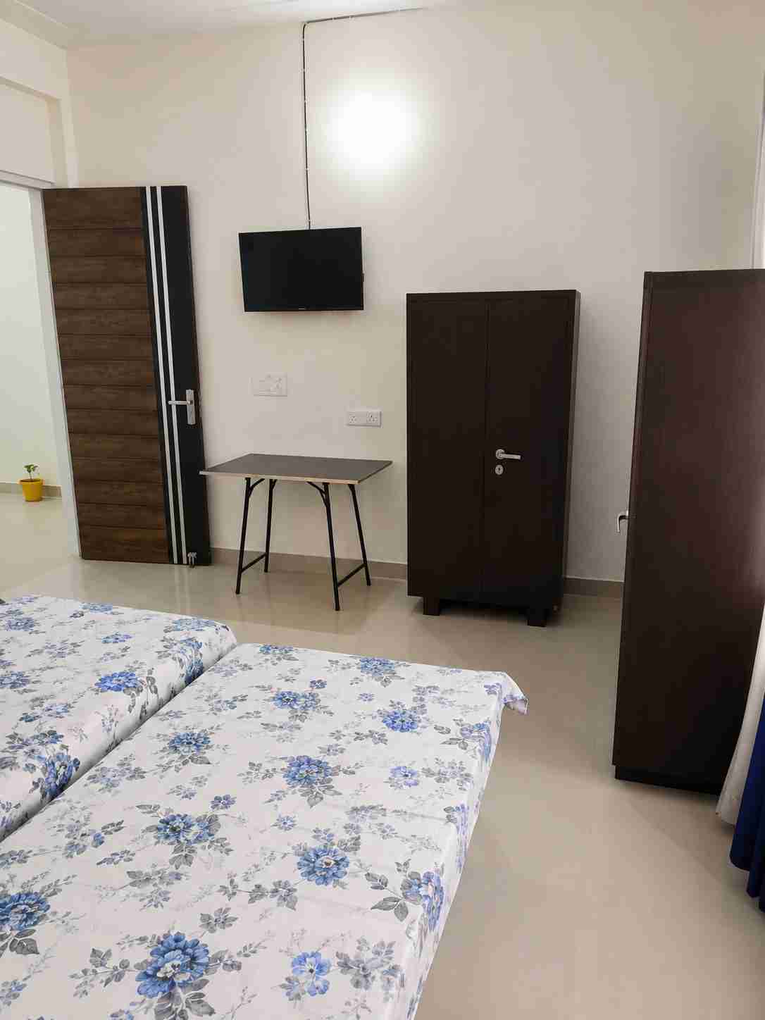 Shri Shyam PG in IMT Manesar Gurgaon provides comfortable paying guest accommodation with single, double-sharing and triple-sharing rooms for students and working professionals. We offer amenities including AC, RO water, washing machine, bed, mattress, wa image