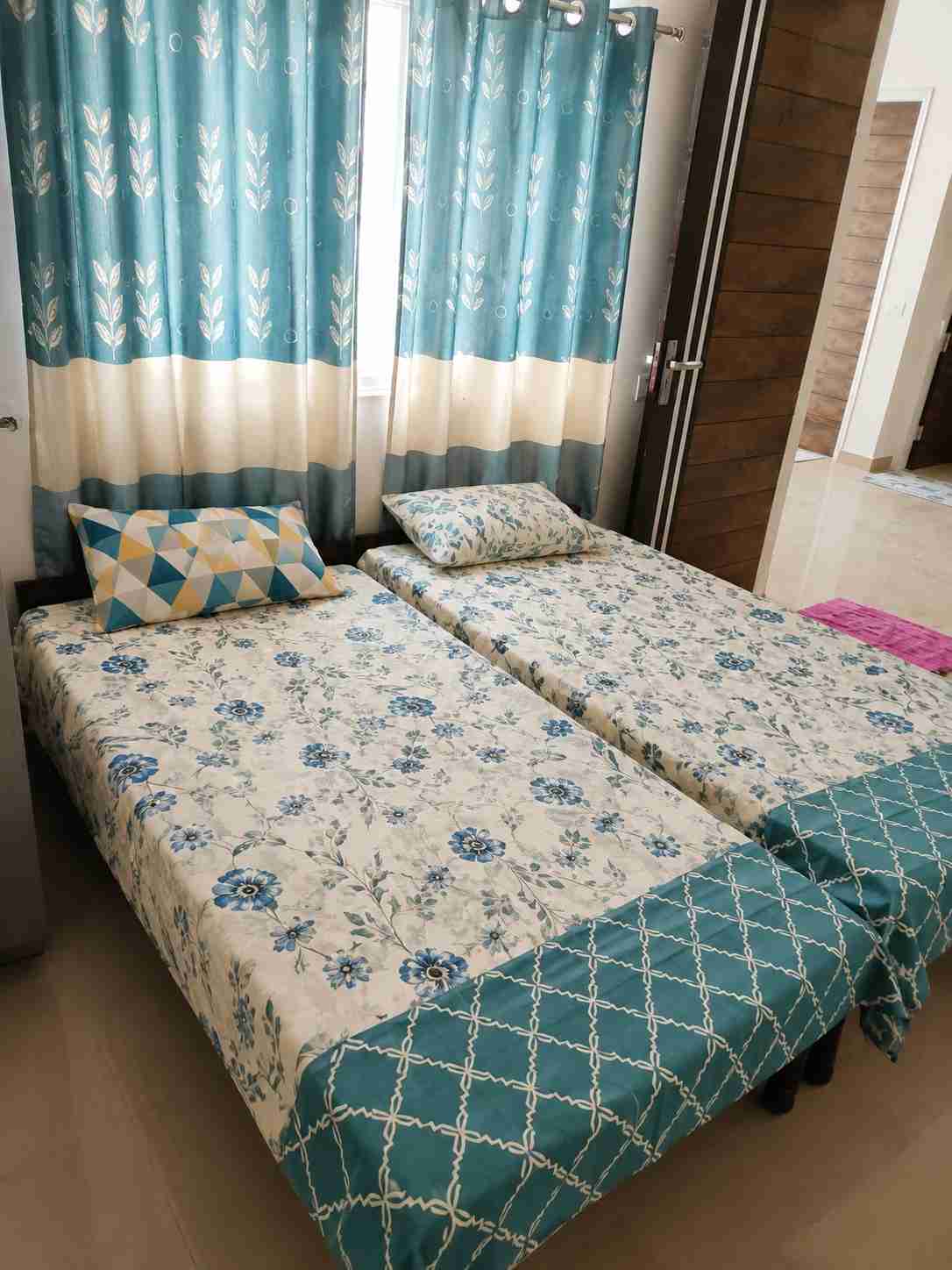 Shri Shyam PG in IMT Manesar Gurgaon provides comfortable paying guest accommodation with single, double-sharing and triple-sharing rooms for students and working professionals. We offer amenities including AC, RO water, washing machine, bed, mattress, wa image