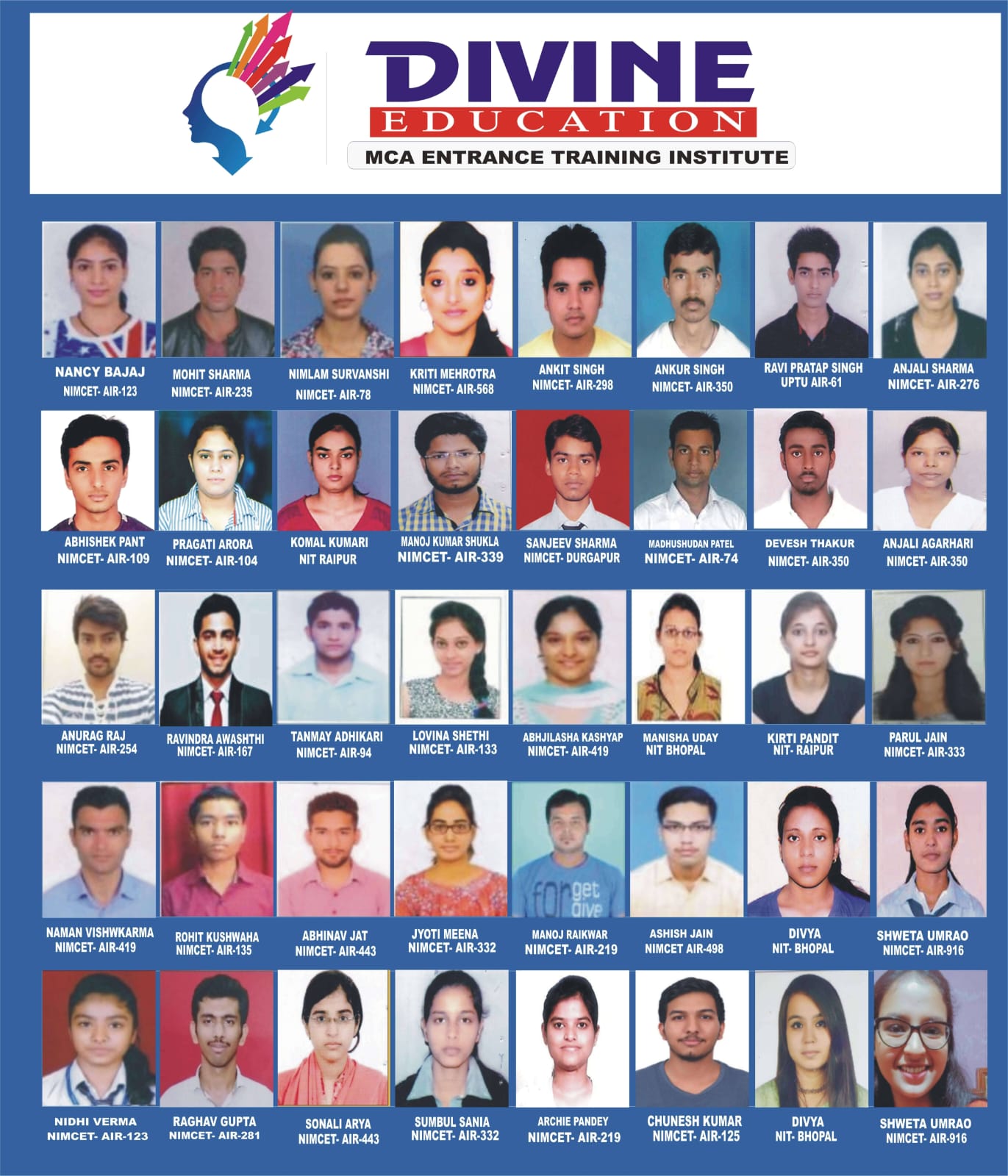 DIVINE EDUCATION (NIMCET | MCA Entrance Training Institute) - Cover Image