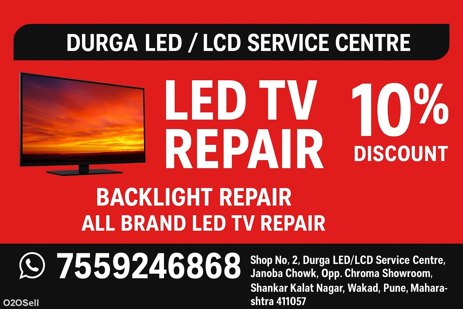 Durga LED/LCD Service Centre-LED LCD TV Repairing Shop in Wakad. Pune - Cover Image