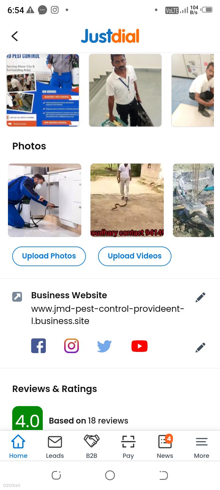 Jmd Pest control सर्विस मैनेजमेंट प्रोवाइड - Cover Image