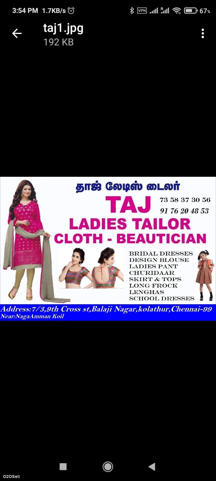 TAJ Ladies Tailor - Chennai - Kolathur - 99 - Profile Image